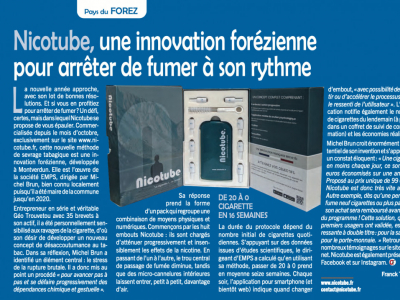 Nicotube®, une innovation forézienne pour arrêter de fumer à son rythme !